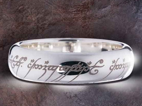 il signore degli anelli:l'unico anello in argento 925