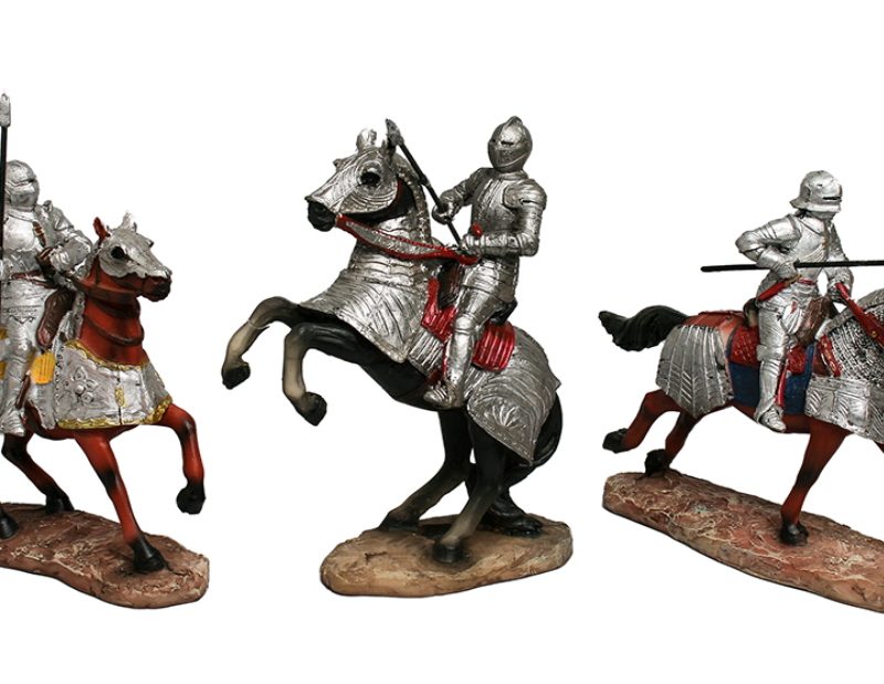 armatura medievali a cavallo 3 pezzi set