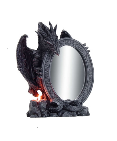 drago con speccchio altezza cm 40