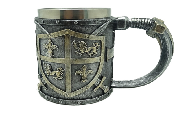 boccale scudo medievale