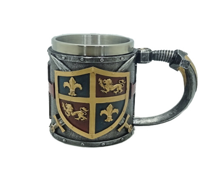 boccale scudo medievale colour