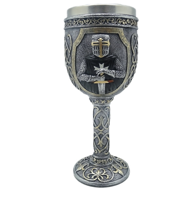 calice cavaliere templare nero