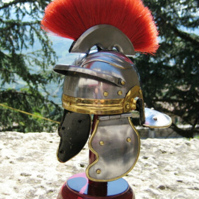 elmo romano centurione con cresta miniatura