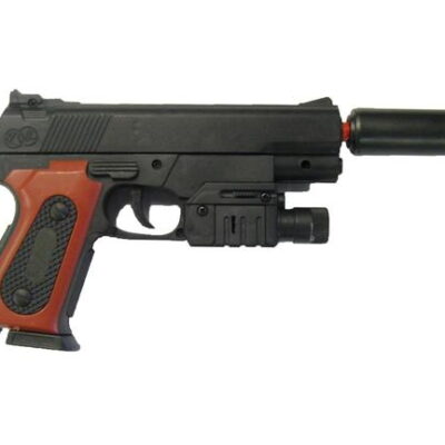 pistola softair nera a molla s-08 deformed