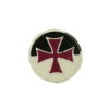 portachiavi templare croce rossa int. nero