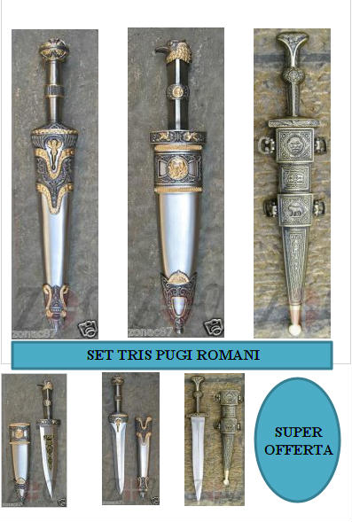 tris pugio romano -super offerta 3 pezzi