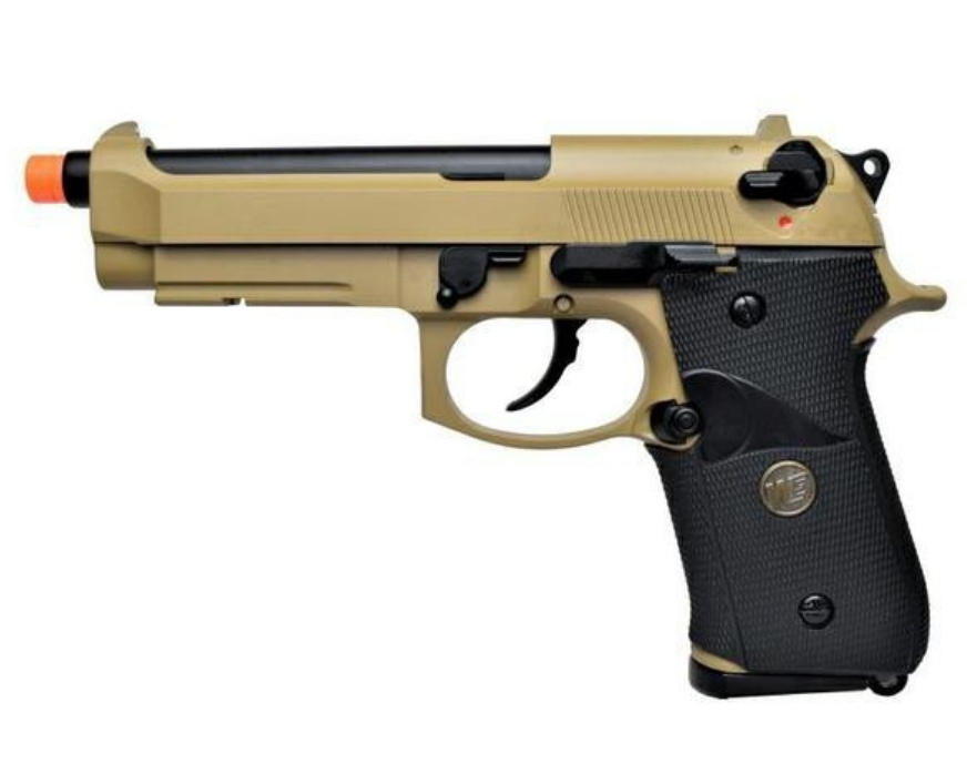 pistola scarellante tan softair a gas m9a1