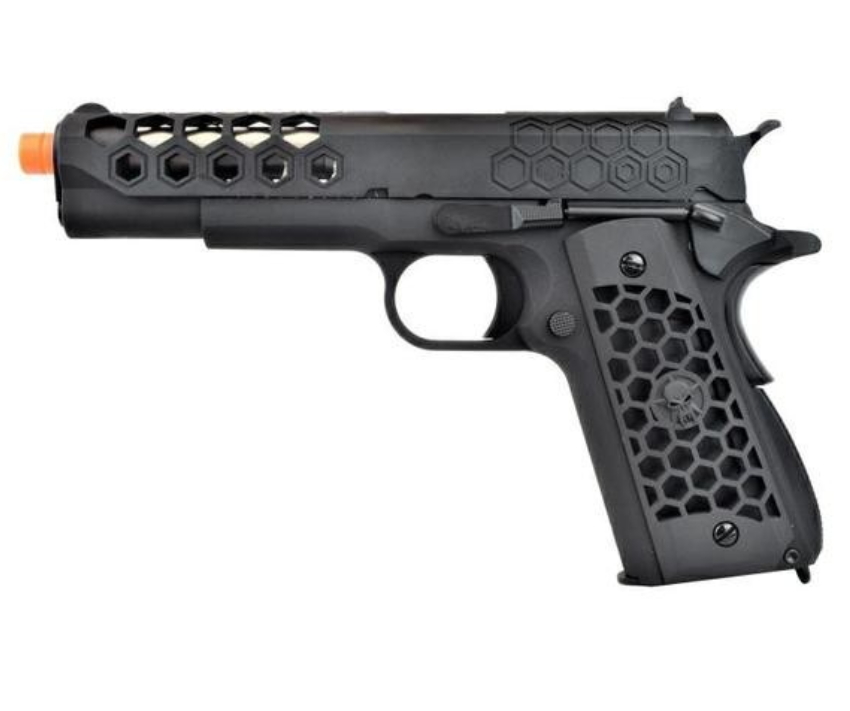 pistola a gas 1911 hex cut gen2  bk