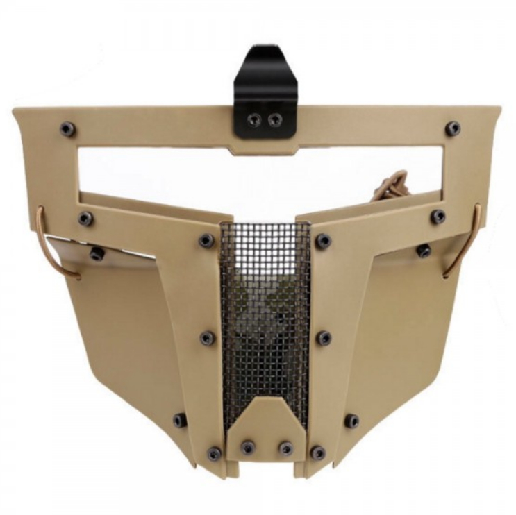 maschera in colore tan iron warrior