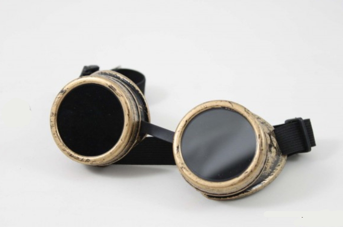 occhiale steampunk classic oro