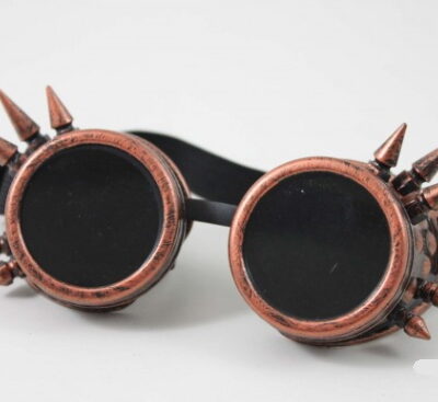 occhiale steampunk classic bronzo punte