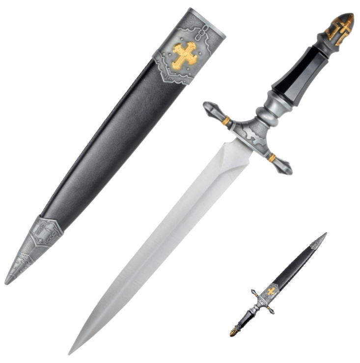 pugnale templare croce oro