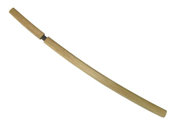 katana in legno naturale stile goemon
