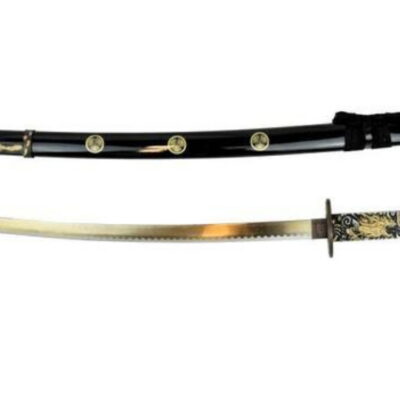 katana dragon gold blade