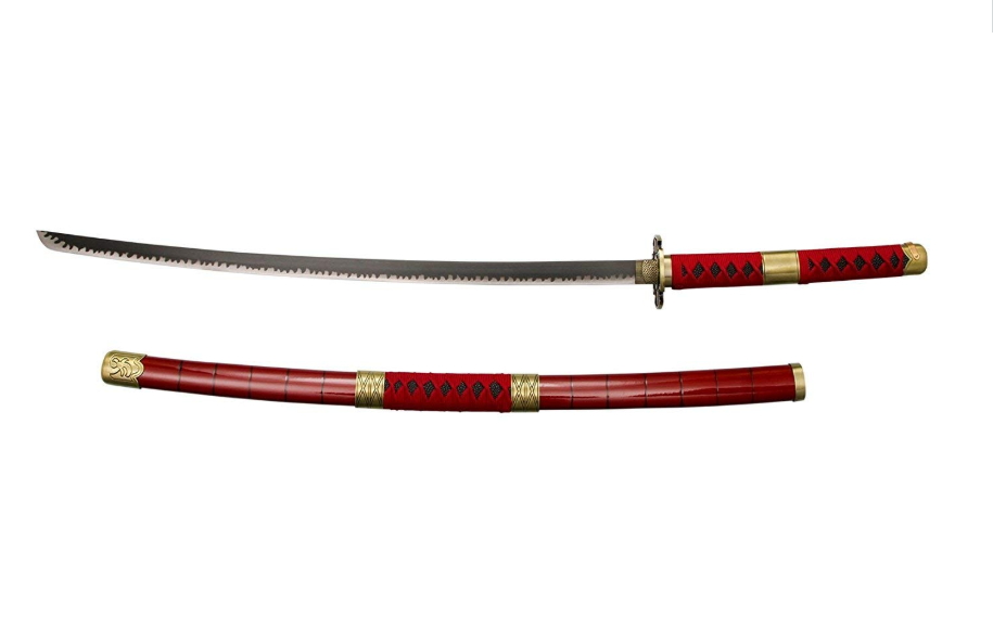 katana sandai kitetsu zoro roronoa red deluxe one piece katana sandai kitetsu zoro roronoa red deluxe one piece