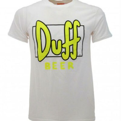 duff beer t-shirt giallo fluo