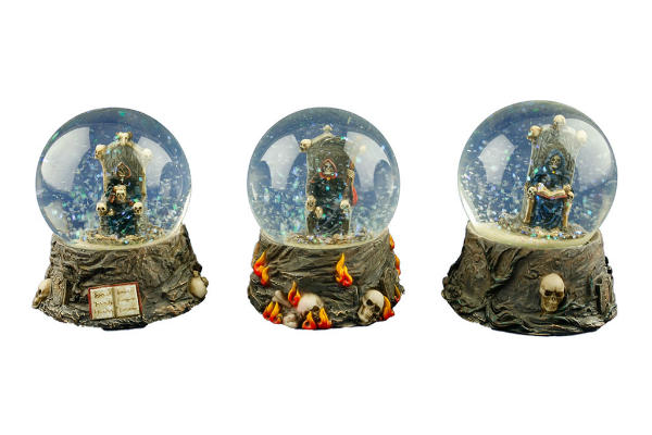 palle di neve con la morte