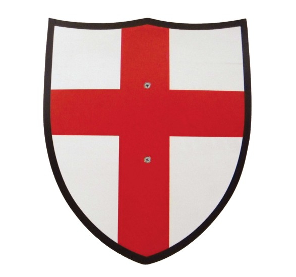 scudo in legno croce rossa