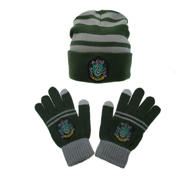set berretta + guanti serpeverde