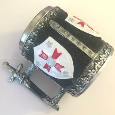 boccale scudo templare e spada