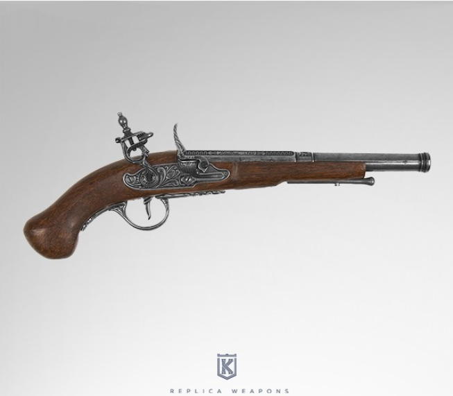replica pistola antica canna lunga