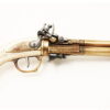 replica pistola antica 3 canne 1119 oro