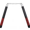 nunchaku legno red stripes