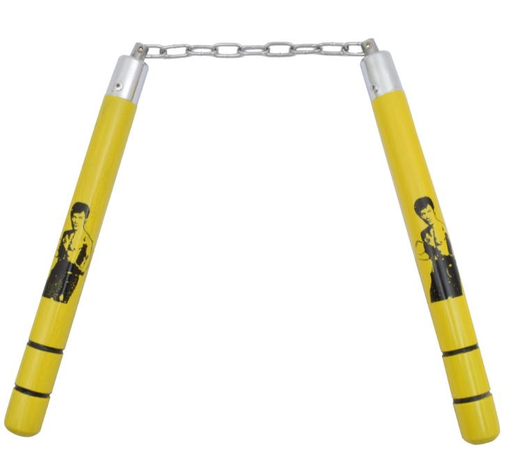 nunchaku legno gold bruce lee