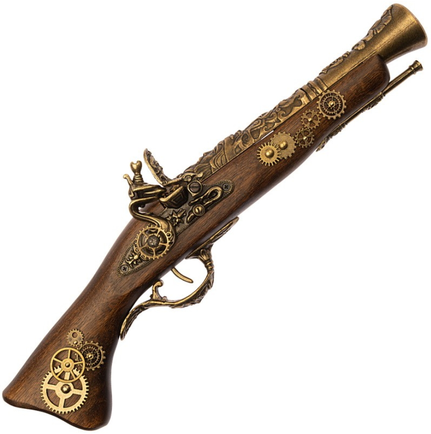 pistola steampunk quattro