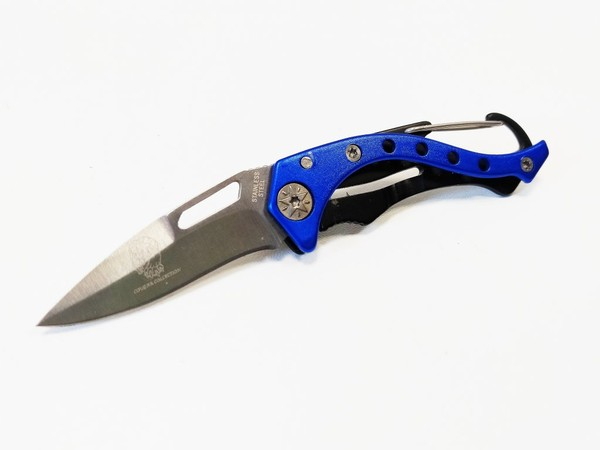 coltellino serramanico blu elettrico