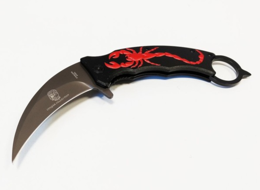 coltello karambit skorpion black