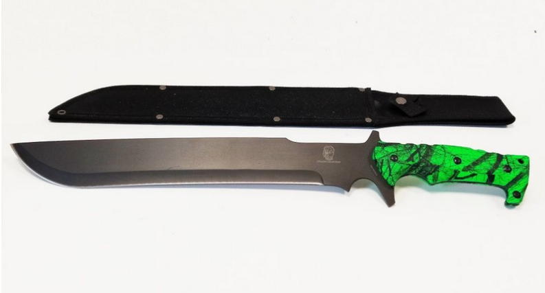 coltello macete verde fluo cougar collection