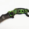 coltello karambit teschio verde