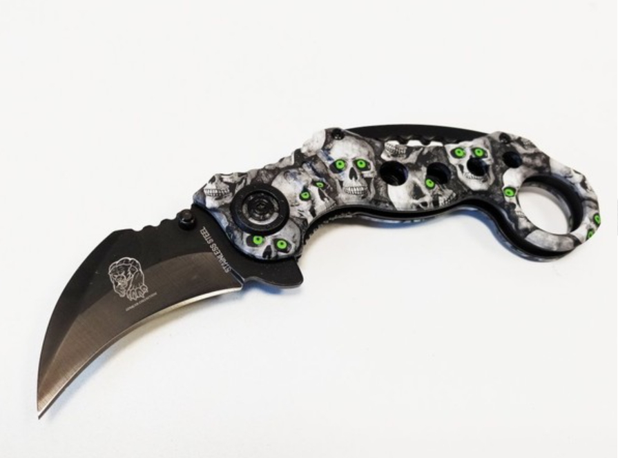 coltello karambit teschio
