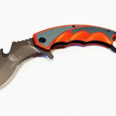 coltello karambit orange tactical