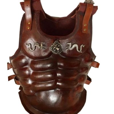 corazza muscolare in cuoio deepeeka