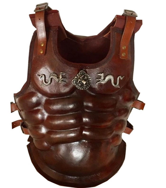 corazza muscolare in cuoio deepeeka