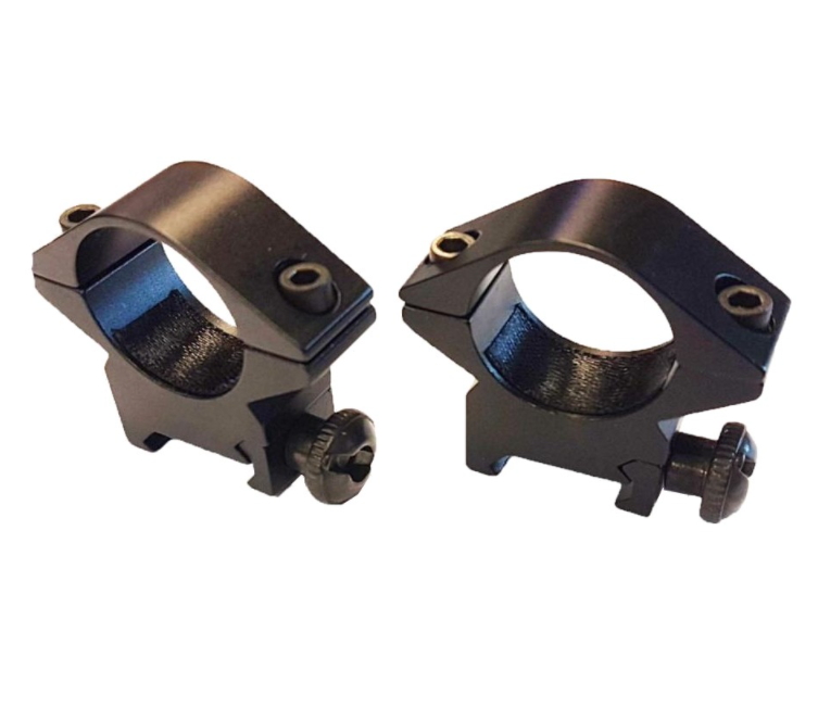 coppia attacchi bassi tubo 1" per slitte standard 20mm