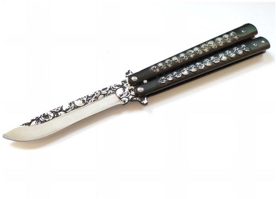 coltello butterfly mega skull