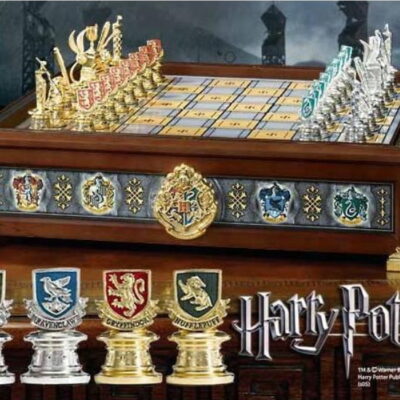 harry potter scacchiera completa quidditch e casate hogwarts