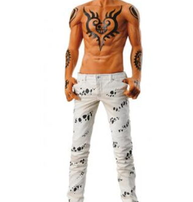action figure one piece traf. law jeans