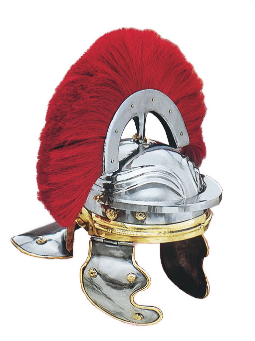 elmo imperiale cresta rossa orizzontale