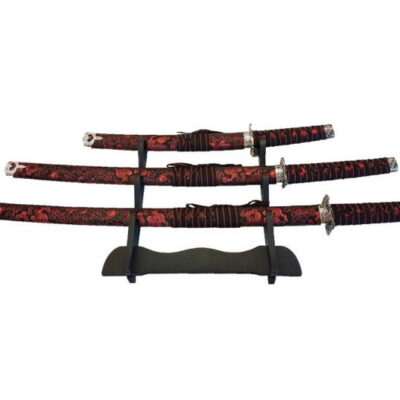 tris katane stoffa rossa