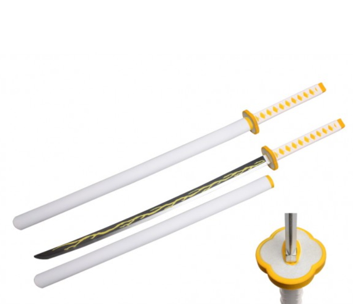 katana in foam di zenitsu agatsuma  – kimetsu no yaiba / demon slayer