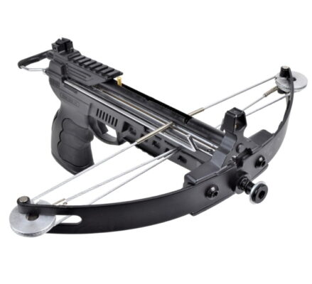 pistola balestra compound 80 libbre 4 funzioni