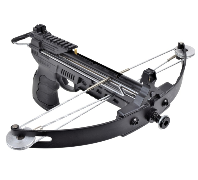 pistola balestra compound 80 libbre 4 funzioni