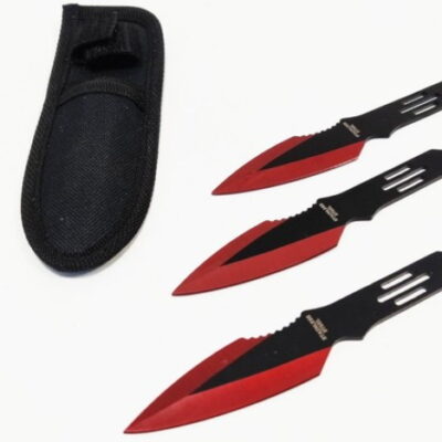 coltelli da lancio 3 pezzi red devil