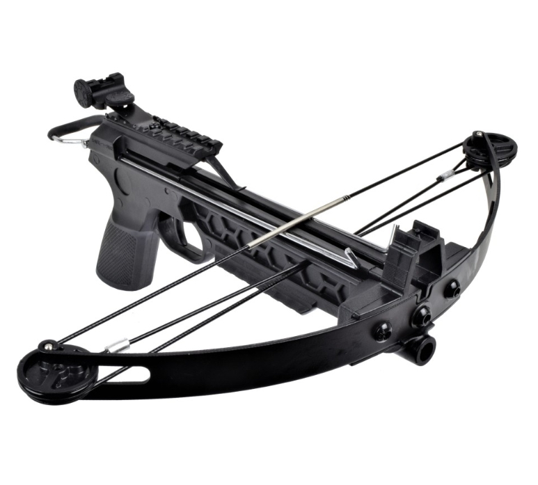pistola balestra compound 50 lbs 3 in 1
