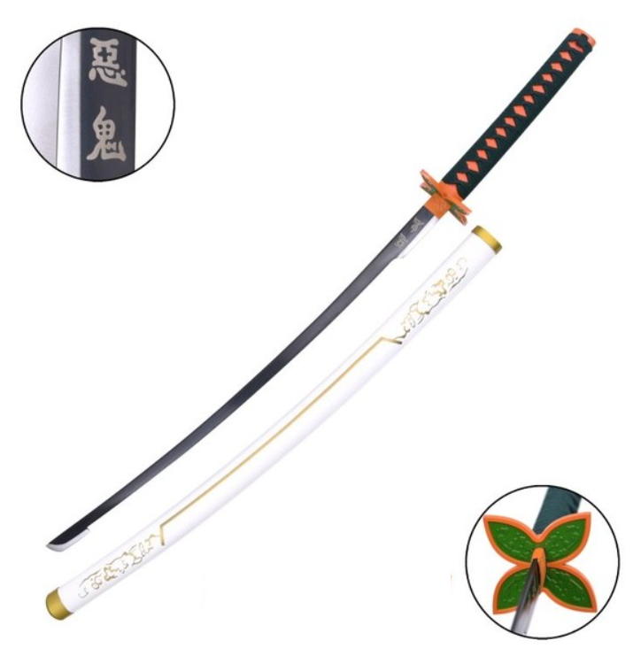 katana di shinobu kocho-kimetsu no yaiba / demon slayer fodero bianco