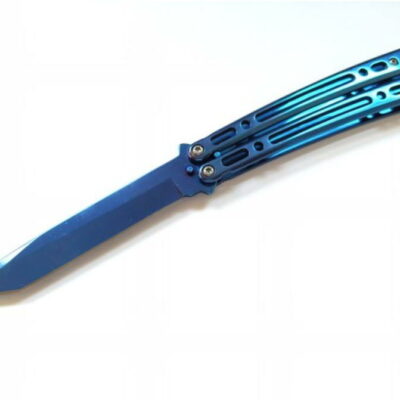 coltello butterfly blue elettric